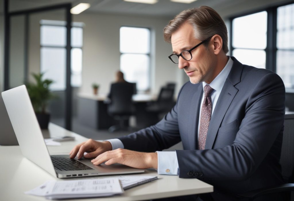 Líder visionario alcanzando sus metas con Net4Email