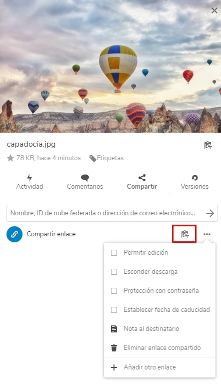 copiar-enlace-compartir-net4cloud