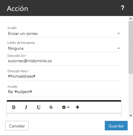 ajustes net4email configurar correos de autorespuestas empresas de turismo