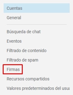 firma global net4email ajustes de dominio