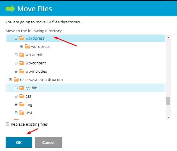 mover_archivos_wordpress_fuera_carpeta_plesk